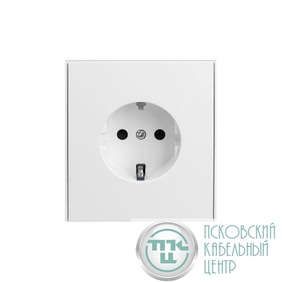 Розетка 1-м СП STRONG MIELE 16А с заземл. защ. шторки жемчуж. Kranz KR-78-0701-4