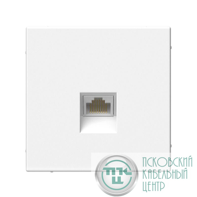 Розетка компьютерная ArtGallery RJ45 кат.6A механизм бел. SE GAL000186