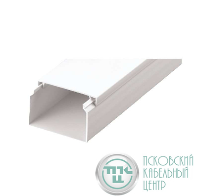 Кабель-канал 60х40 L2000 с двойн. замком пластик Урал Пак КК-19060040-040