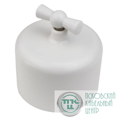Выключатель 1-кл. R пластик бел. Bironi R1-210-21