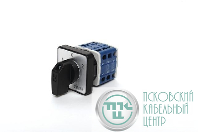 Переключатель управления двигателем трехфазный (1-0-2) 10А EMAS PSA010MS334S