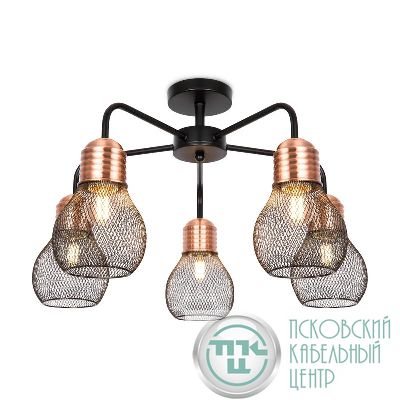 Светильник Agata 60Вт E27х5 IP20 потолочн. Freya FR4011CL-05BBS