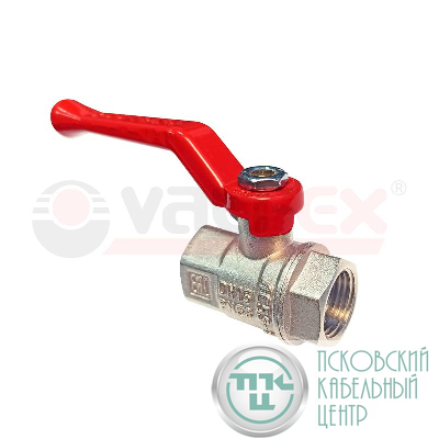 Кран шаровой латунный PREMIUM для ВОДЫ 1 1/4дюйм ВР/ВР рычаг НИКЕЛИР-Й 11Б27фт1М VALFEX VF.214.NR2.114.PREMIUM