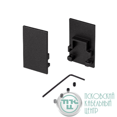 Заглушка SL-COMFORT-2542 BLACK глухая металл (комплект) Arlight 031773(1)