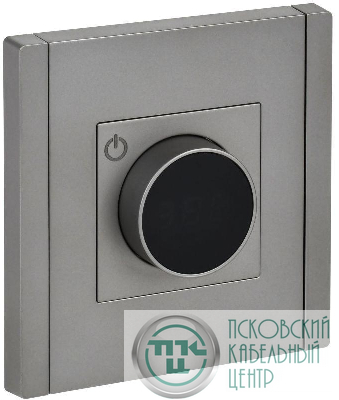 Термостат электронный FORTE&PIANO FP552 с индикацией сталь IEK FP-RT11-K46