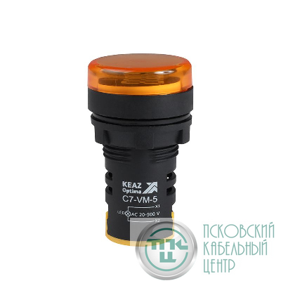 Индикатор напряжения OptiSignal Compact D22 С7-VM-5 желт. 20-500В AC AD22VM КЭАЗ 362190